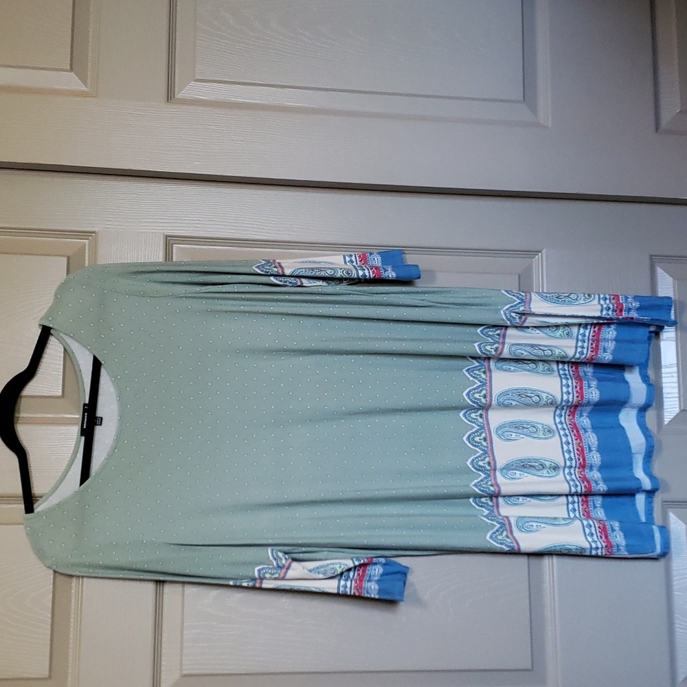 Prima's studio woman boho Paisley tunic dress size 1X